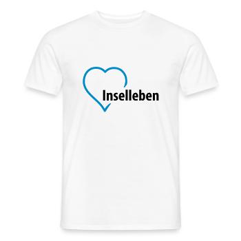 inselleben__f2 - T-shirt homme - blanc - Devant - AI Model Male 178 dark (178cm)