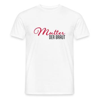 Mère de la mariée - T-shirt homme - blanc - Devant - AI Model Male 178 dark (178cm)