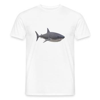 Requin - T-shirt homme - blanc - Devant - AI Model Male 178 dark (178cm)