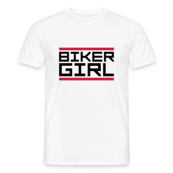 Motard à logo bar - T-shirt homme - blanc - Devant - AI Model Male 178 dark (178cm)