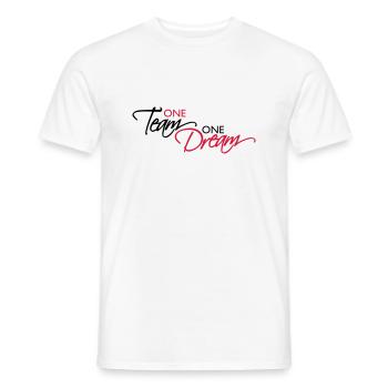 Lettrage d’une équipe - T-shirt homme - blanc - Devant - AI Model Male 178 dark (178cm)