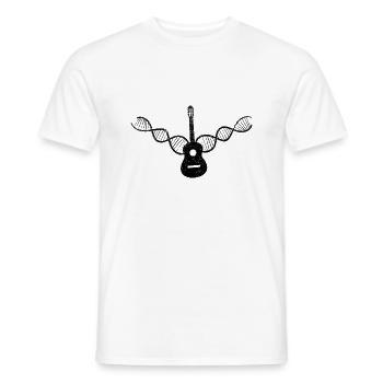 Guitarist Musician Guitarist Band Guitar Music - Men's T-Shirt - white - Front - AI Model Male 178 dark (178cm)