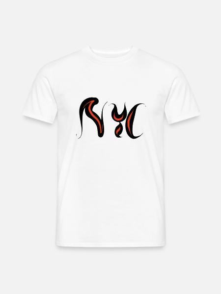 NYC Logo - Männer T-Shirt - Weiß