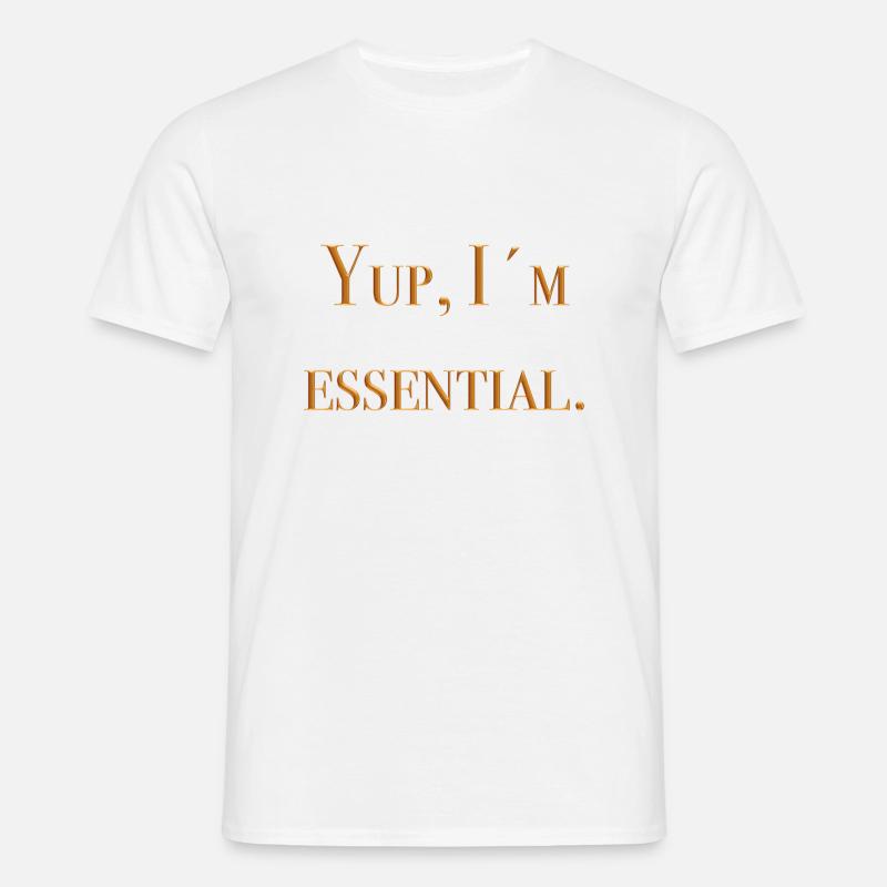 essential - Männer T-Shirt - Weiß