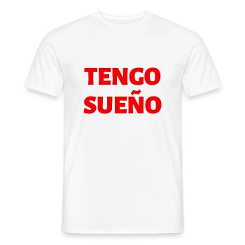 schläfrig, müde Spanisch Spanien - Männer T-Shirt - Weiß - Vorne - AI Model Male 178 dark (178cm)