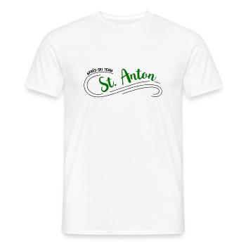 Après-Ski St. Anton - Men's T-Shirt - white - Front - AI Model Male 178 dark (178cm)