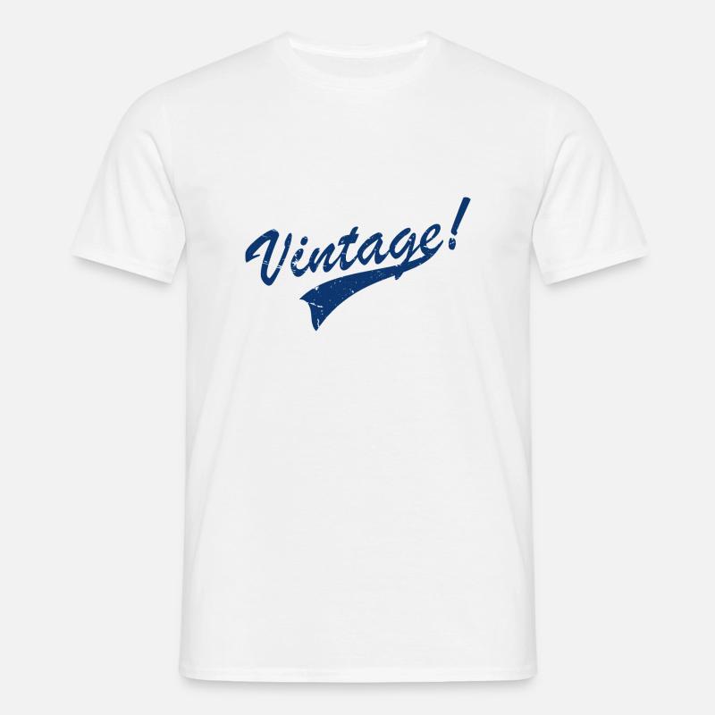 Weinlese - Männer T-Shirt - Weiß