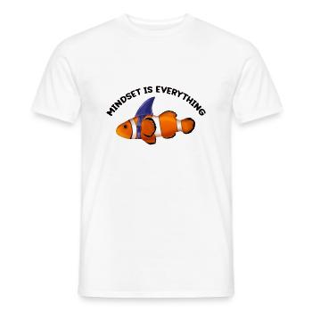 Clownfish, Motivational Quote Mindset - Men's T-Shirt - white - Front - AI Model Male 178 dark (178cm)