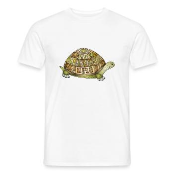Tortue - T-shirt homme - blanc - Devant - AI Model Male 178 dark (178cm)