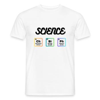 Science Wissenschaft - Männer T-Shirt - Weiß - Vorne - AI Model Male 178 dark (178cm)