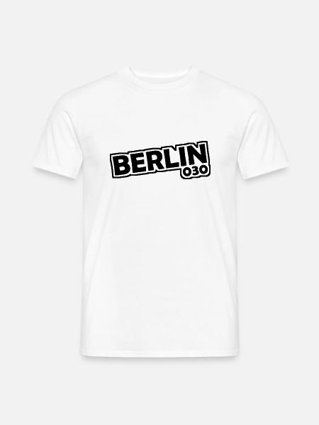 Berlin - 030 - Capital - Germany - Area Code - Men's T-Shirt - white