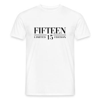 15. Geburtstag 15 Jahre - Männer T-Shirt - Weiß - Vorne - AI Model Male 178 dark (178cm)
