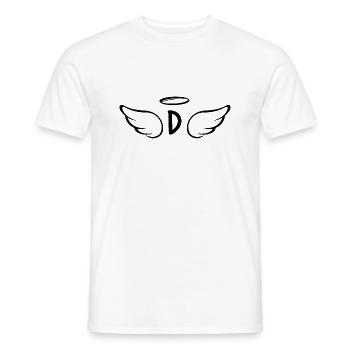 Angel Wings Letter - Men's T-Shirt - white - Front - AI Model Male 178 dark (178cm)