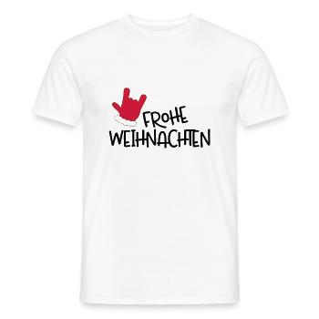 Merry Christmas - Men's T-Shirt - white - Front - AI Model Male 178 dark (178cm)