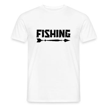 Pêcheur disant pêche pêcheur idée cadeau - T-shirt homme - blanc - Devant - AI Model Male 178 dark (178cm)