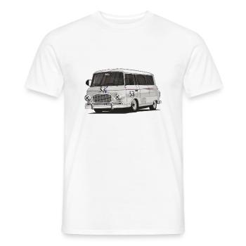 Barkas B1000 // Illustration - T-shirt homme - blanc - Devant - AI Model Male 178 dark (178cm)