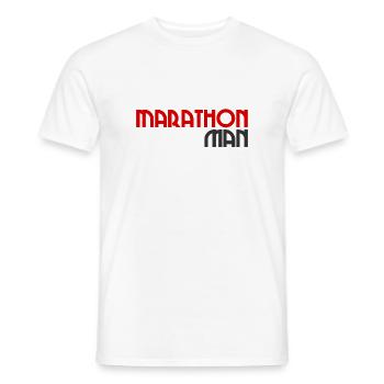 Marathon Homme - Course à pied - Endurance - Sport - Course - T-shirt homme - blanc - Devant - AI Model Male 178 dark (178cm)