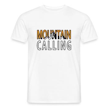 Das Abenteuer wartet auf Sie - Mountain Calling. - Männer T-Shirt - Weiß - Vorne - AI Model Male 178 dark (178cm)