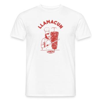Doner Kebab Lama - T-shirt homme - blanc - Devant - AI Model Male 178 dark (178cm)