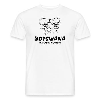 Botswana - Kaffern Buffalo - Men's T-Shirt - white - Front - AI Model Male 178 dark (178cm)