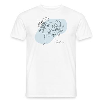 "Cancer" zodiac sign Cancer - Men's T-Shirt - white - Front - AI Model Male 178 dark (178cm)