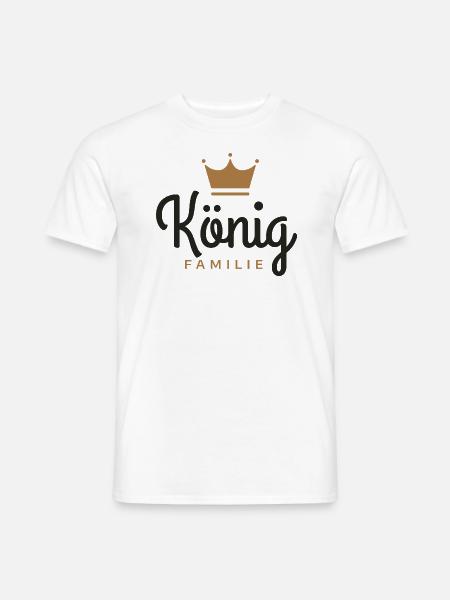 König-Familie - Männer T-Shirt - Weiß