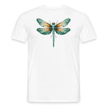Libelle - Männer T-Shirt - Weiß - Vorne - AI Model Male 178 dark (178cm)