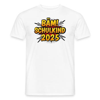 Bäähm Schulkind 2025 - Männer T-Shirt - Weiß - Vorne - AI Model Male 178 dark (178cm)