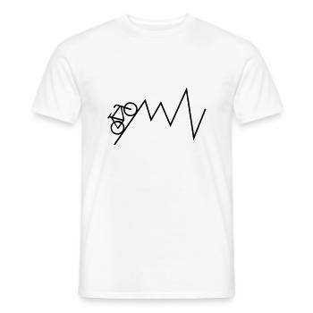 cyclist - Men's T-Shirt - white - Front - AI Model Male 178 dark (178cm)