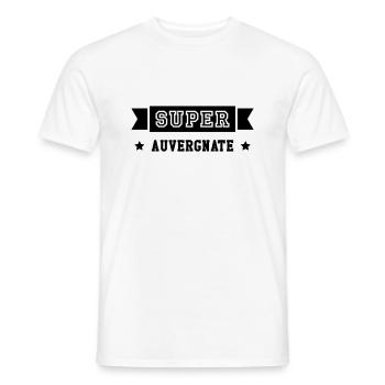 Auvergne / Auvergnat / Auvergnate / Région France - T-shirt homme - blanc - Devant - AI Model Male 178 dark (178cm)