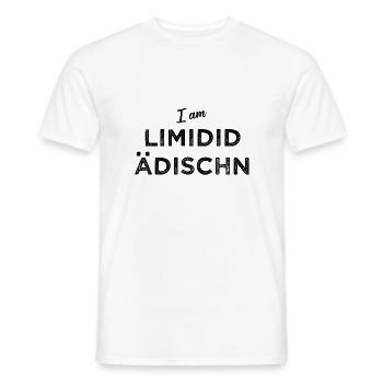Limited Edition - sächsisch - Limidid Ädischn - Männer T-Shirt - Weiß - Vorne - AI Model Male 178 dark (178cm)