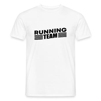 Running Team Running Marathon Trailrun Gift - Men's T-Shirt - white - Front - AI Model Male 178 dark (178cm)