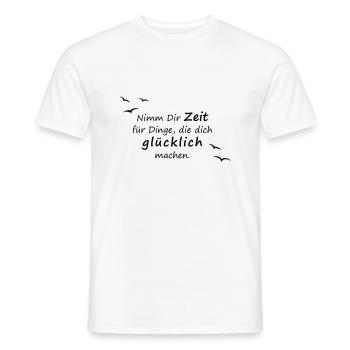 Nimm Dir Zeit - Männer T-Shirt - Weiß - Vorne - AI Model Male 178 dark (178cm)