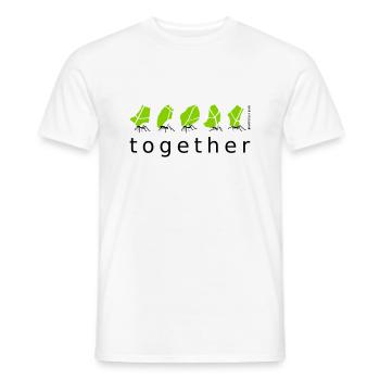 together Ant Together social teamwork - Men's T-Shirt - white - Front - AI Model Male 178 dark (178cm)