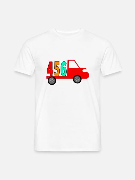 Truck - Männer T-Shirt - Weiß