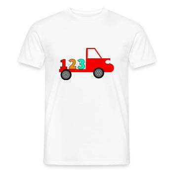 camion - T-shirt homme - blanc - Devant - AI Model Male 178 dark (178cm)