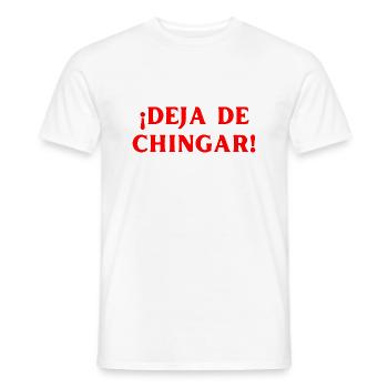 Hör auf herumzualbern Spanisch Sprache - Männer T-Shirt - Weiß - Vorne - AI Model Male 178 dark (178cm)