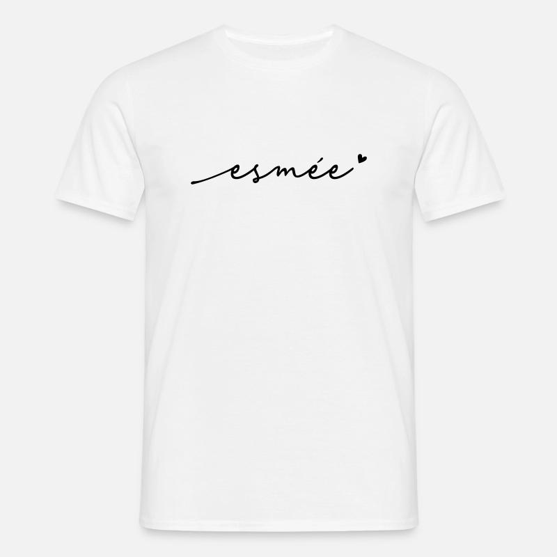 Esmée Cursive Name - Men's T-Shirt - white