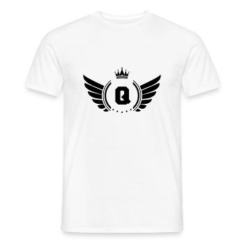 wappen Q - Männer T-Shirt - Weiß - Vorne - AI Model Male 178 dark (178cm)