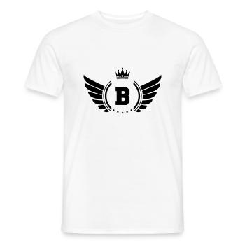 wappen B - Männer T-Shirt - Weiß - Vorne - AI Model Male 178 dark (178cm)