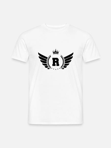 wappen R - Männer T-Shirt - Weiß