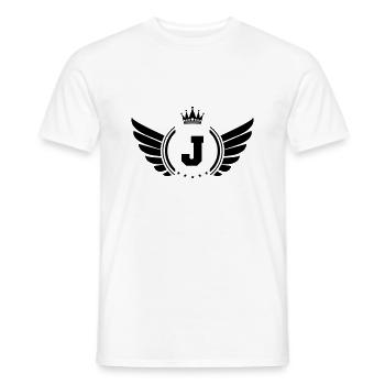 Armoiries J - T-shirt homme - blanc - Devant - AI Model Male 178 dark (178cm)