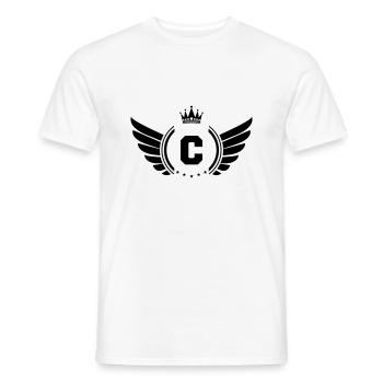 armoiries C - T-shirt homme - blanc - Devant - AI Model Male 178 dark (178cm)