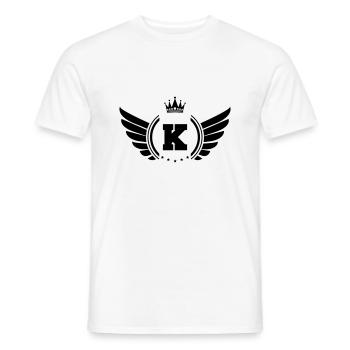 wappen k - Männer T-Shirt - Weiß - Vorne - AI Model Male 178 dark (178cm)