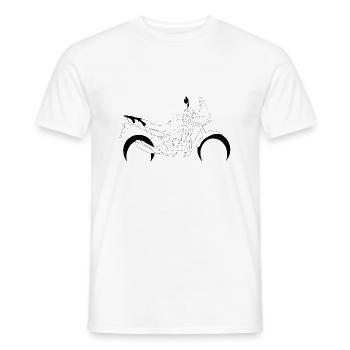Motorrad - Männer T-Shirt - Weiß - Vorne - AI Model Male 178 dark (178cm)
