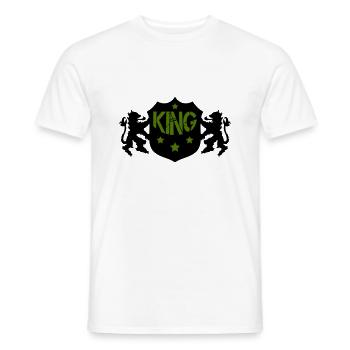 Roi - T-shirt homme - blanc - Devant - AI Model Male 178 dark (178cm)
