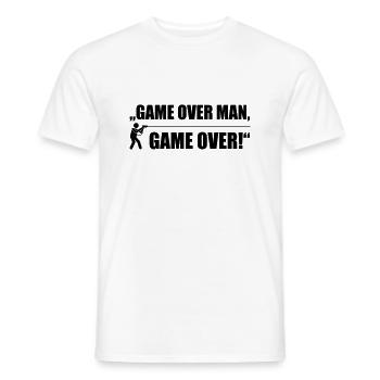 Game over man game over - Männer T-Shirt - Weiß - Vorne - AI Model Male 178 dark (178cm)