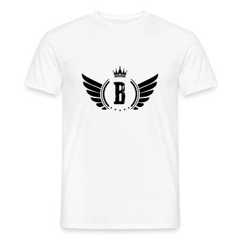 wappen b - Männer T-Shirt - Weiß - Vorne - AI Model Male 178 dark (178cm)