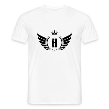 Blason H - T-shirt homme - blanc - Devant - AI Model Male 178 dark (178cm)