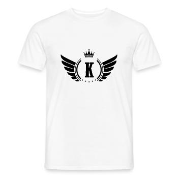 wappen k - Männer T-Shirt - Weiß - Vorne - AI Model Male 178 dark (178cm)